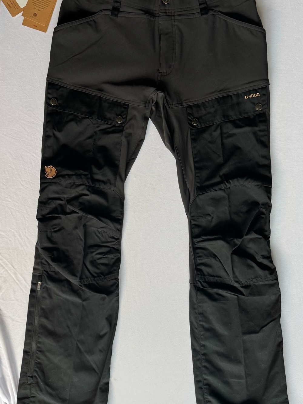Fjallraven Keb Trousers Curved Women Black Hiking Pants 89852 NWT EU 34